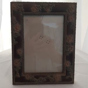 Brown & Rose Floral Design Frame